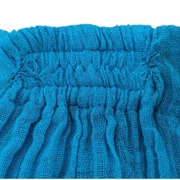 Vintage 1990's ANNA KONYA Renaissance Fair Gypsy Tiered MAXI SKIRT Crinkly Gauze - Picture 8 of 10